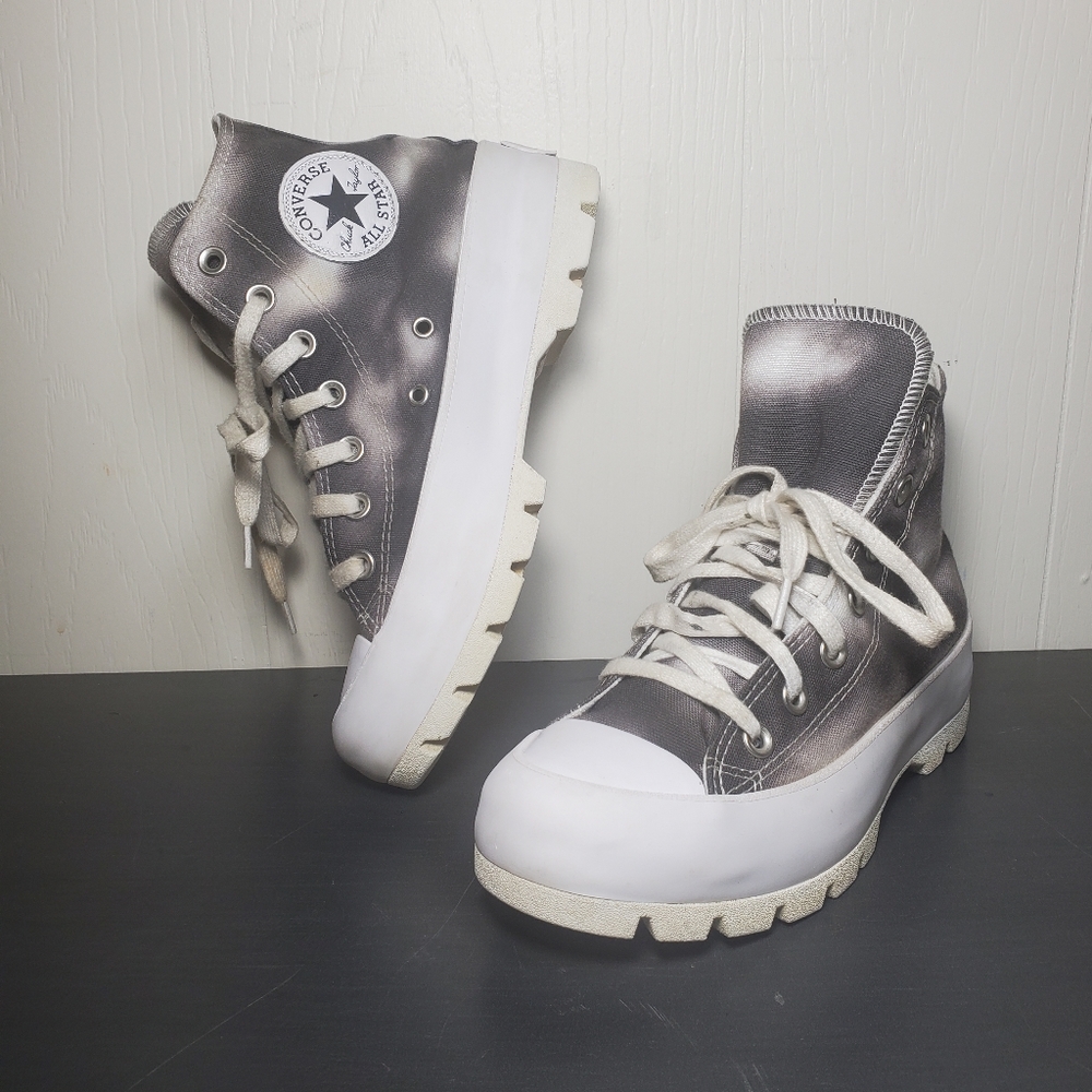 Converse Chuck Taylor All Star Womens Sneakers Size 7 High Top Gray White